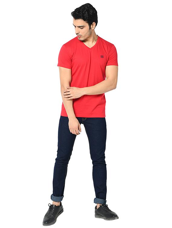 red solid t-shirt - 17453734 - Standard Image - 3
