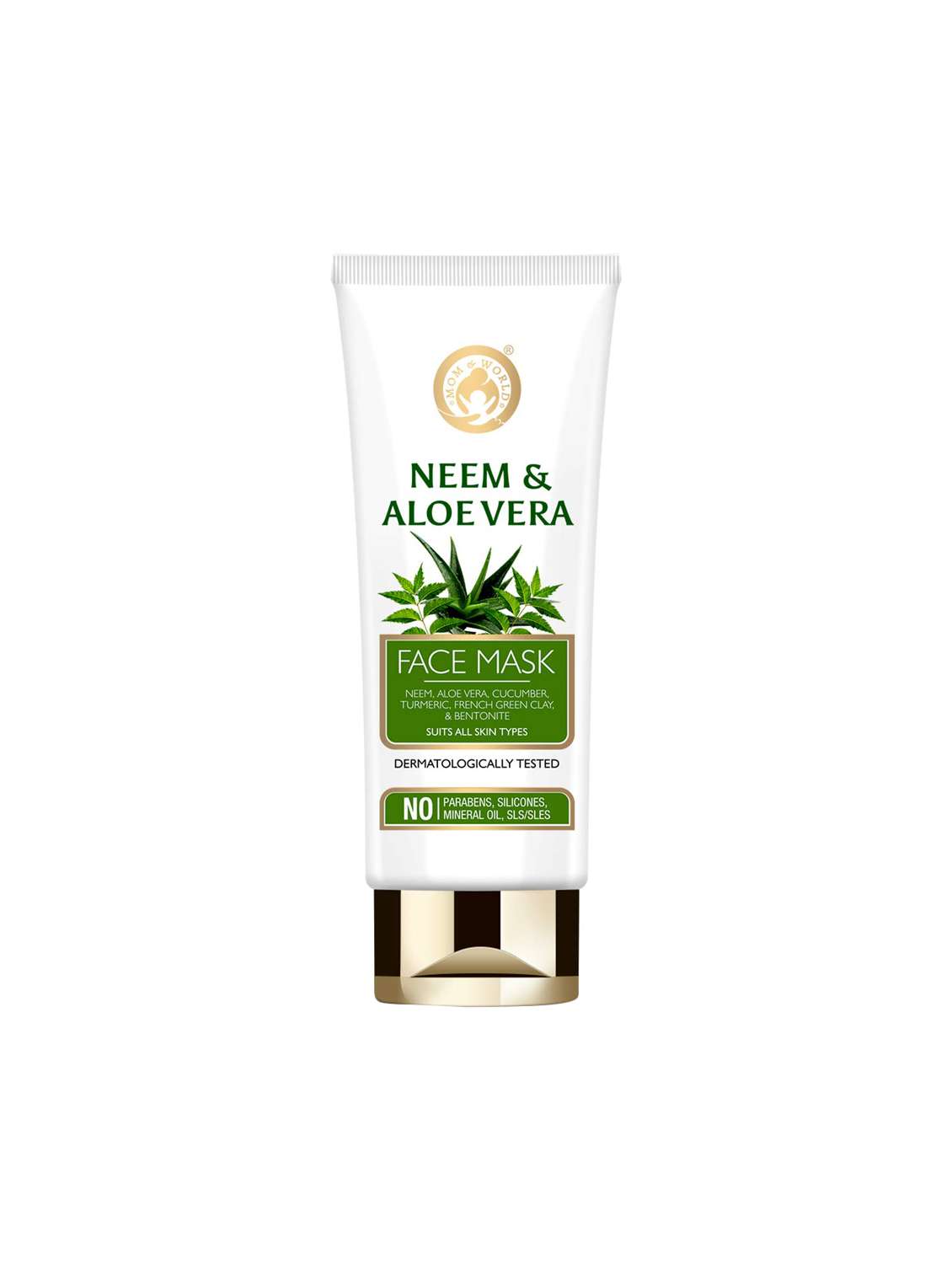 mom & world neem & aloe vera face mask 100g