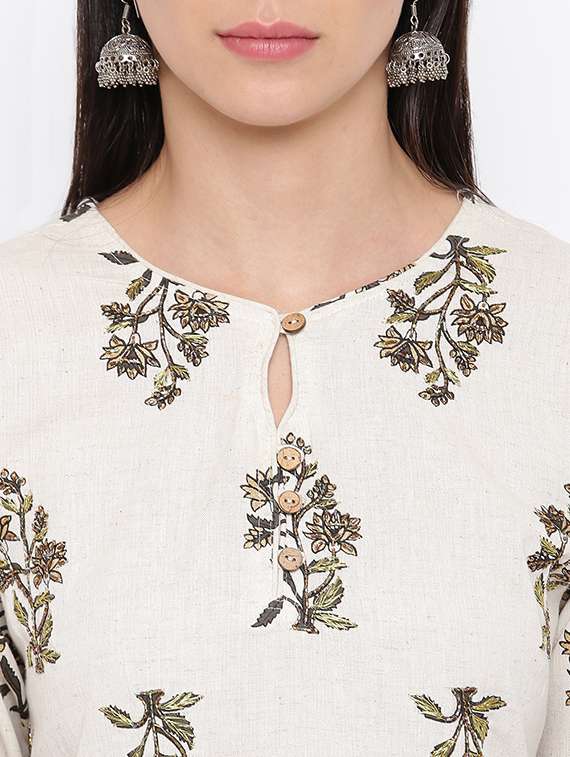 printed straight kurta - 17459470 - Standard Image - 5