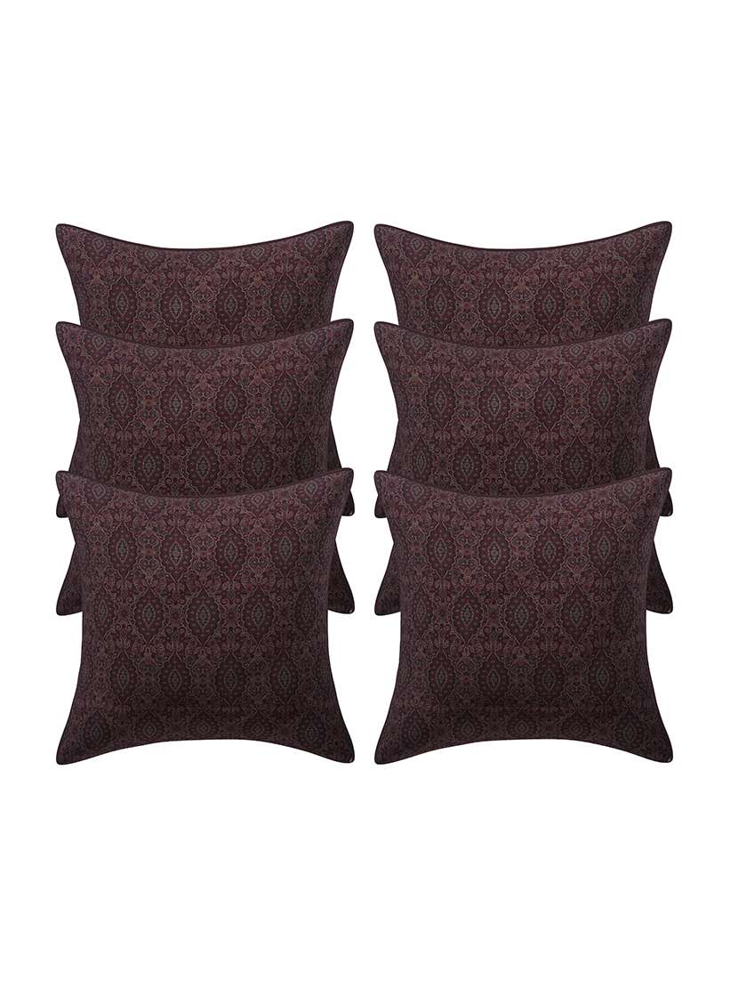  rayon assorted cushion cover (pack of 6)