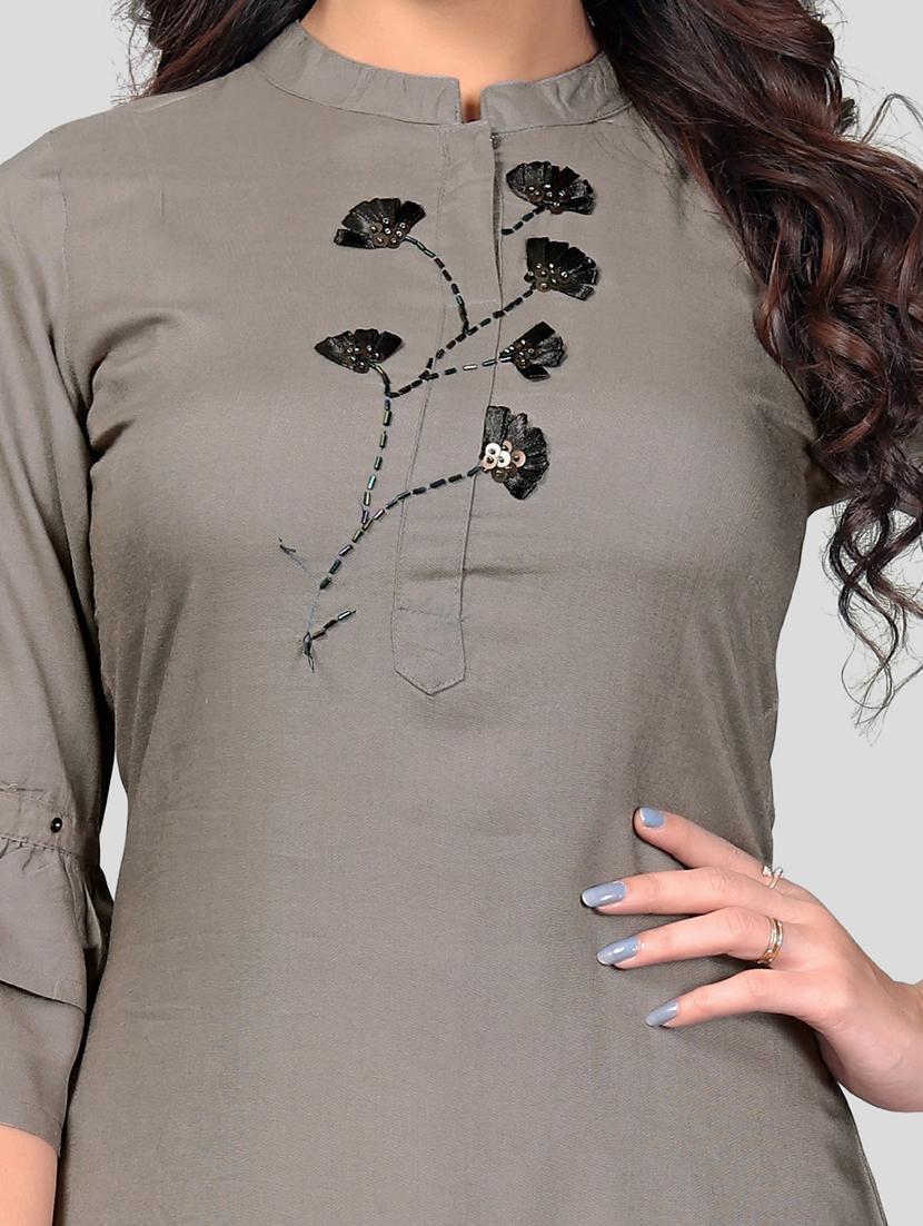 solid kurta palazzo set - 17459625 - Standard Image - 3
