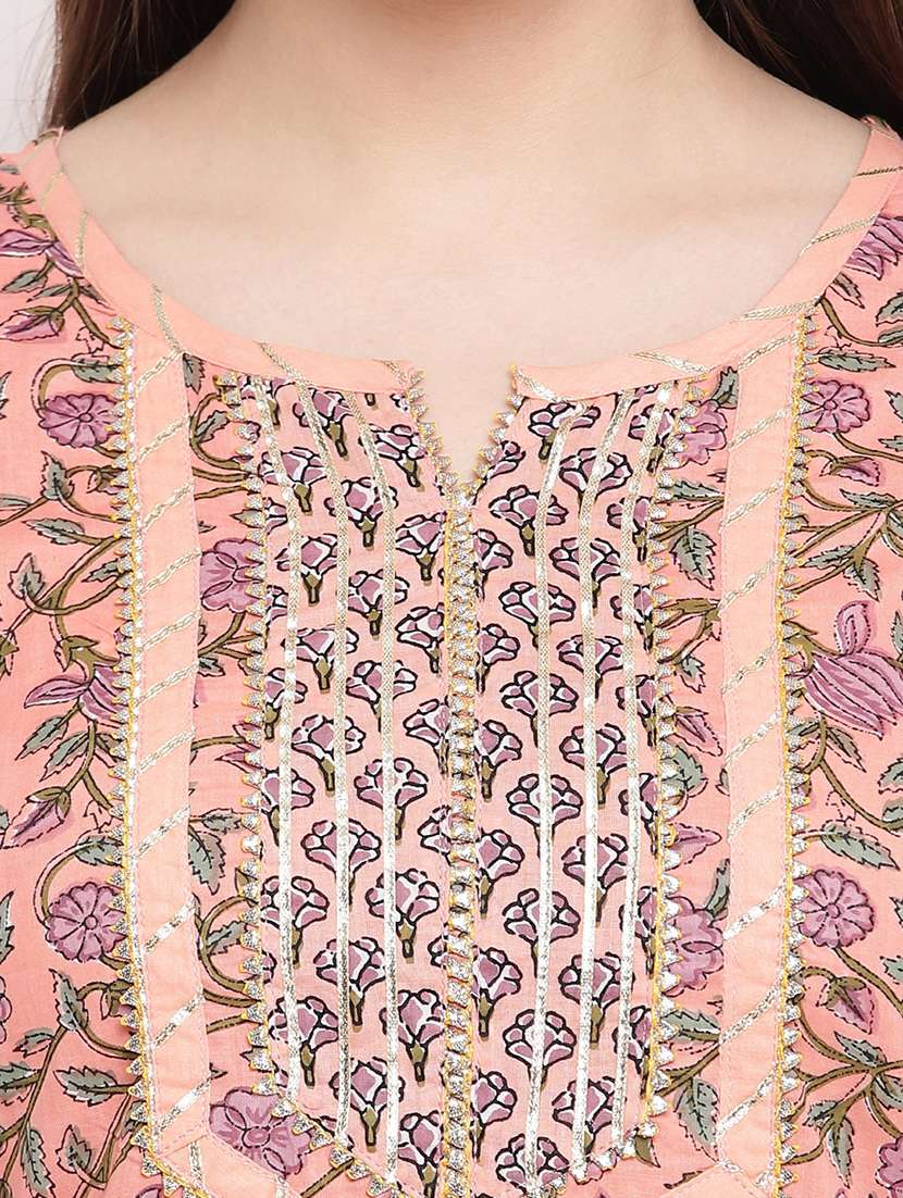 printed kurta pant set - 17459655 -  Standard Image - 3