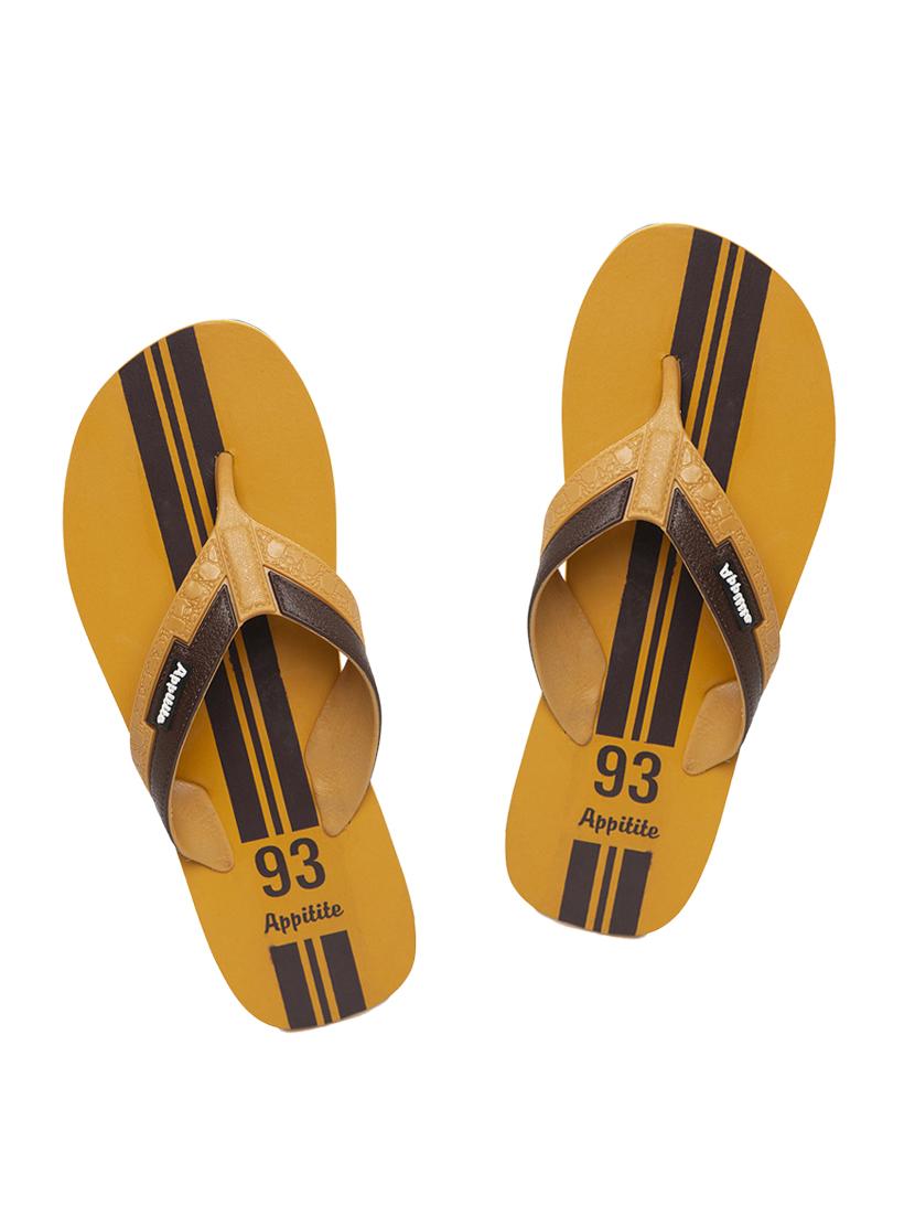 yellow rubber slip on flip flops - 17460769 - Zoom Image - 0