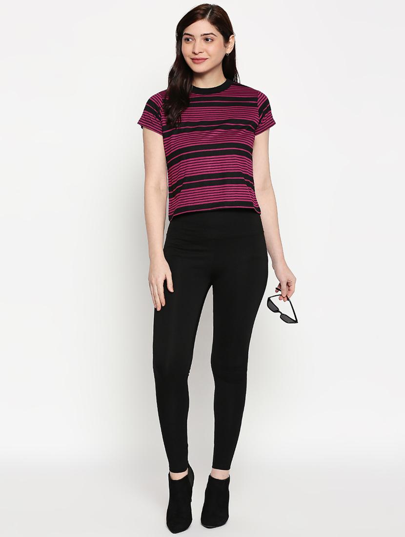 crew neck striped tee - 17461357 - Standard Image - 3