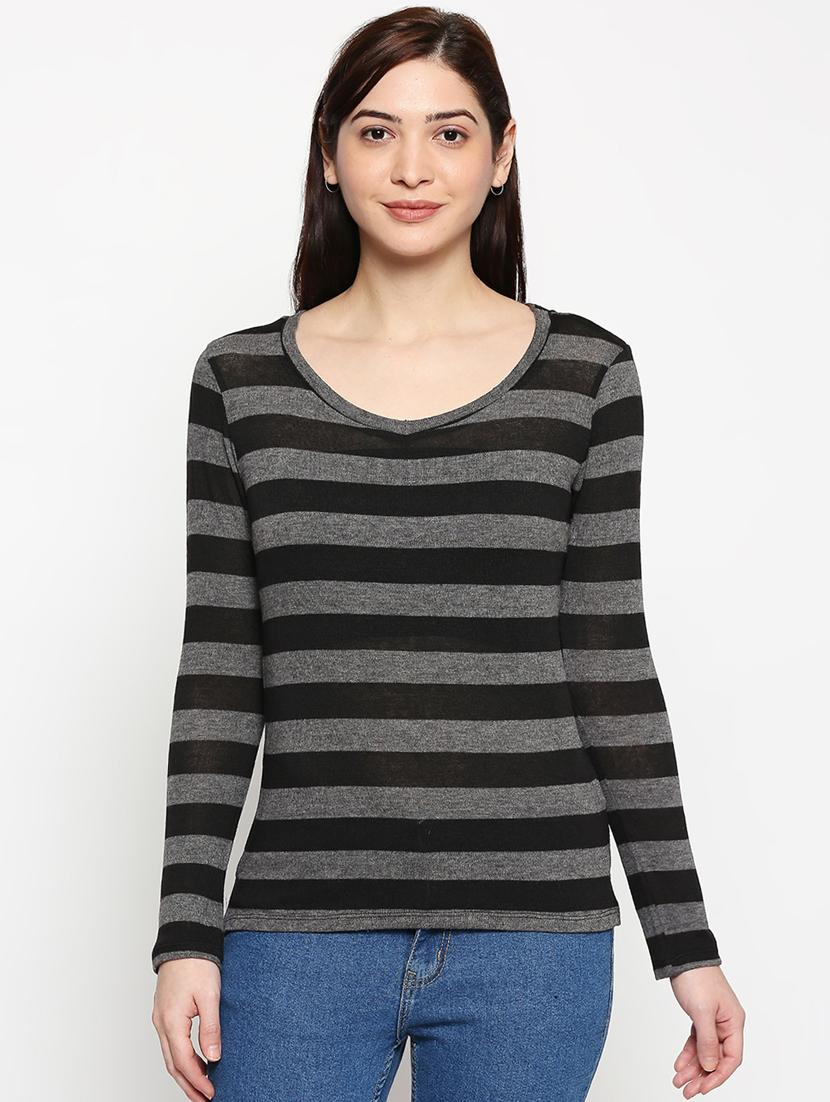 round neck striped tee - 17461365 - Zoom Image - 0