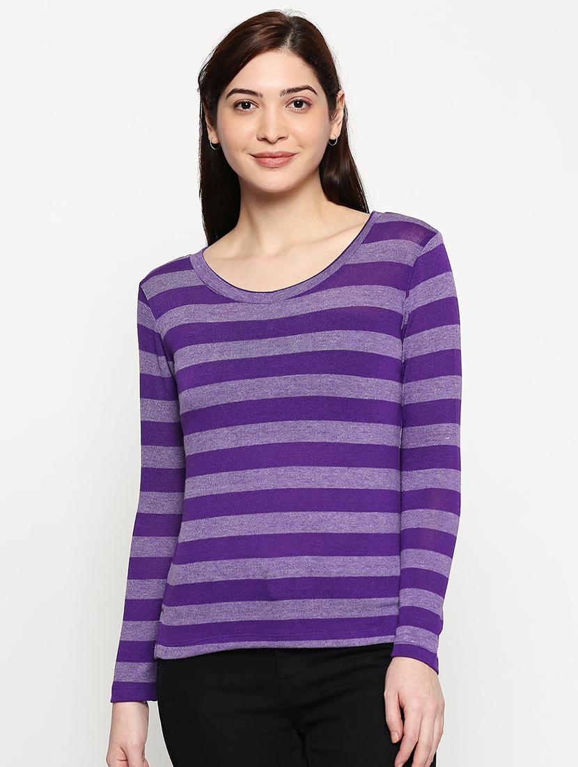 round neck striped  tee - 17461367 -  Zoom Image - 0