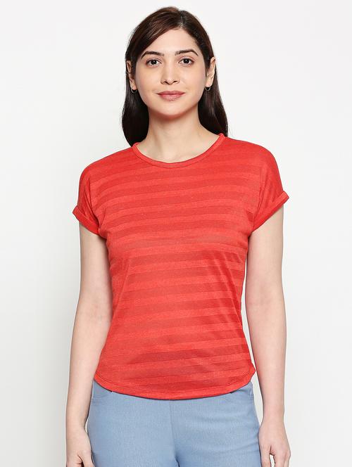 round neck striped  tee - 17461374 -  Standard Image - 0