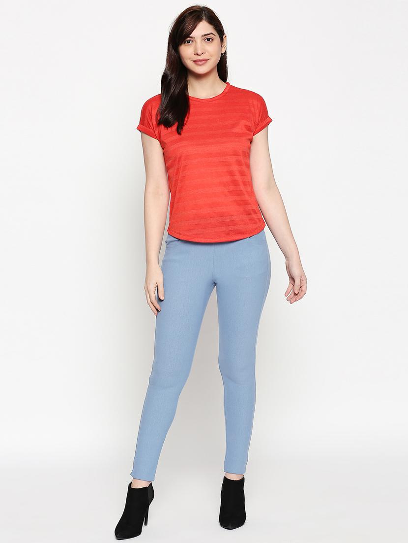 round neck striped tee - 17461374 - Standard Image - 3