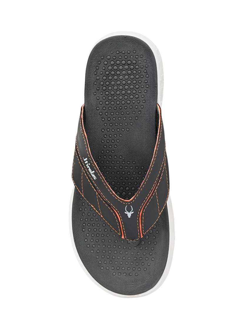 grey faux leather toe separator slippers - 17461507 -  Standard Image - 3