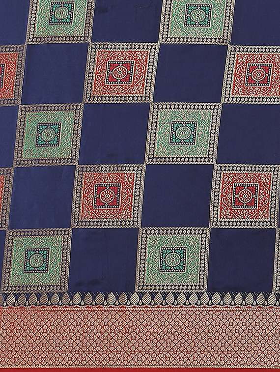 women's banarasi saree with blouse - 17462482 -  Standard Image - 3