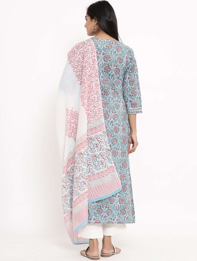printed suit set with dupatta - 17462510 -  Standard Image - 3