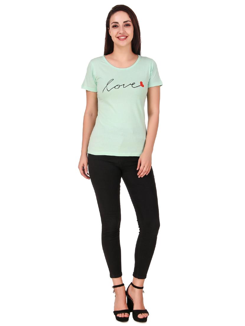 round neck typographic tee - 17462727 - Standard Image - 3