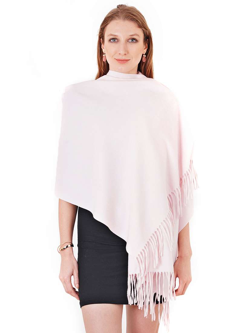 pink wool stole