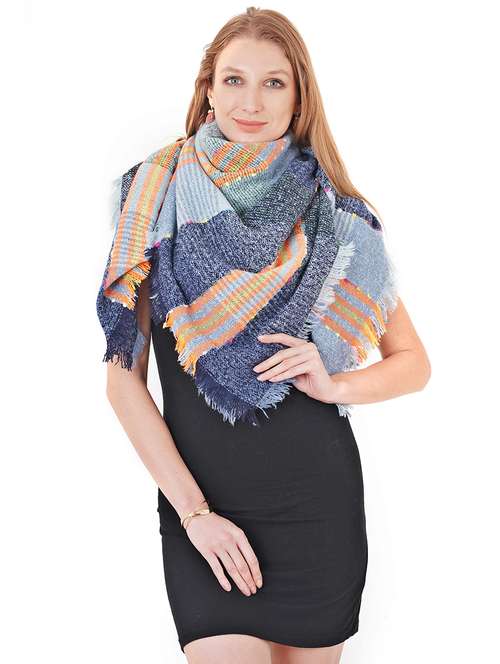 women's self design print stole - 17462826 - Standard Image - 0