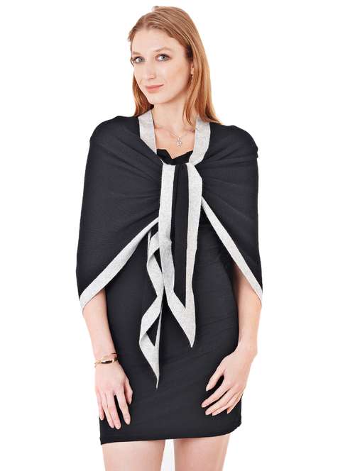 women's black stole - 17462834 -  Standard Image - 0