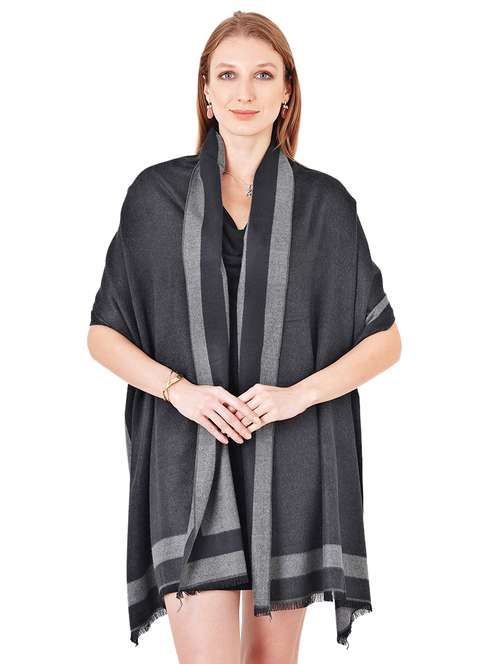 women's charcoal stole - 17462836 -  Standard Image - 0