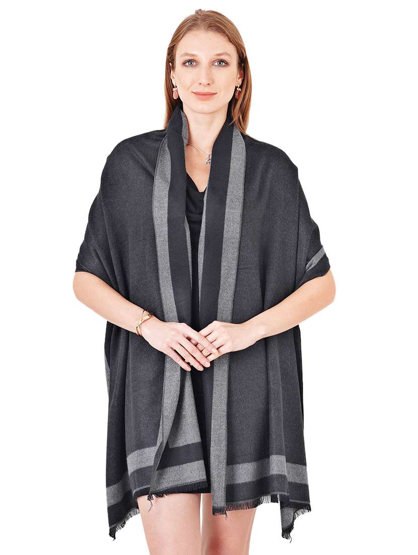 women's charcoal stole