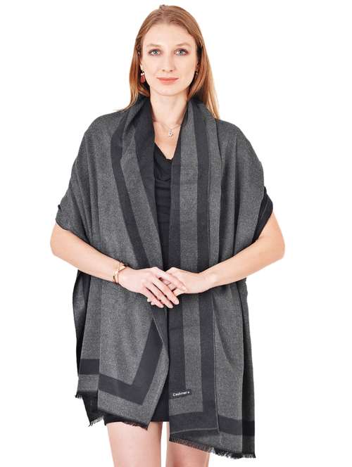 women's grey stole - 17462838 -  Standard Image - 0