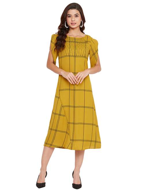 women's self design dress - 17462929 - Standard Image - 0