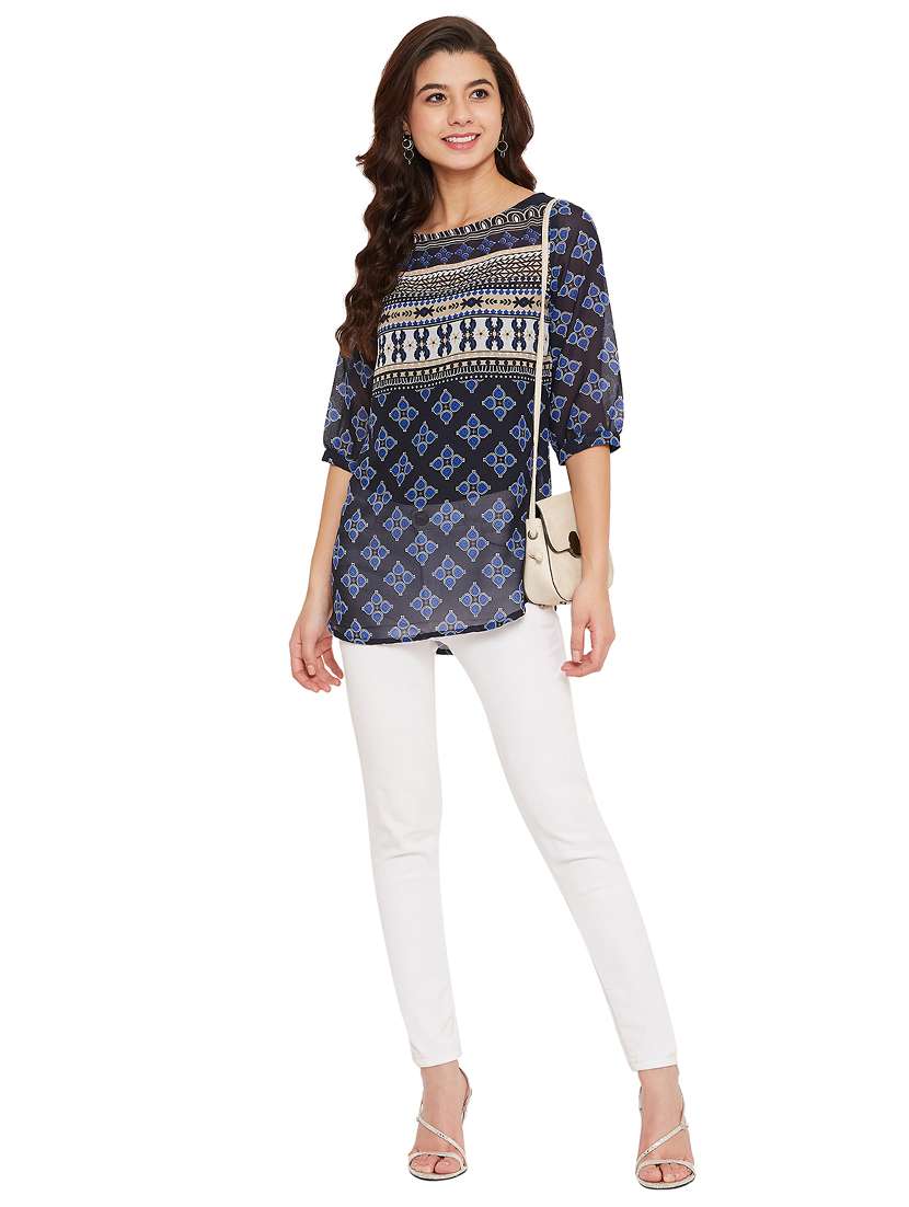 women's a line boat neck top - 17462952 -  Standard Image - 3