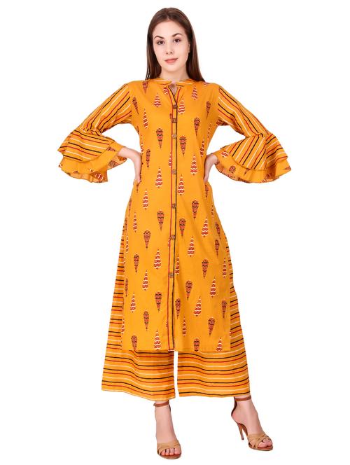 printed kurta palazzo set - 17463192 - Standard Image - 0