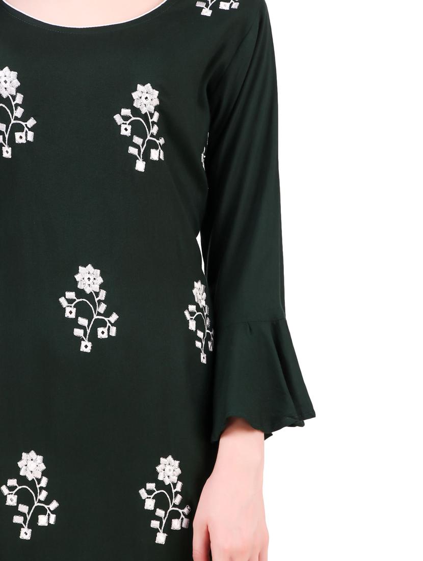 embroidered kurta palazzo set - 17463197 - Standard Image - 3