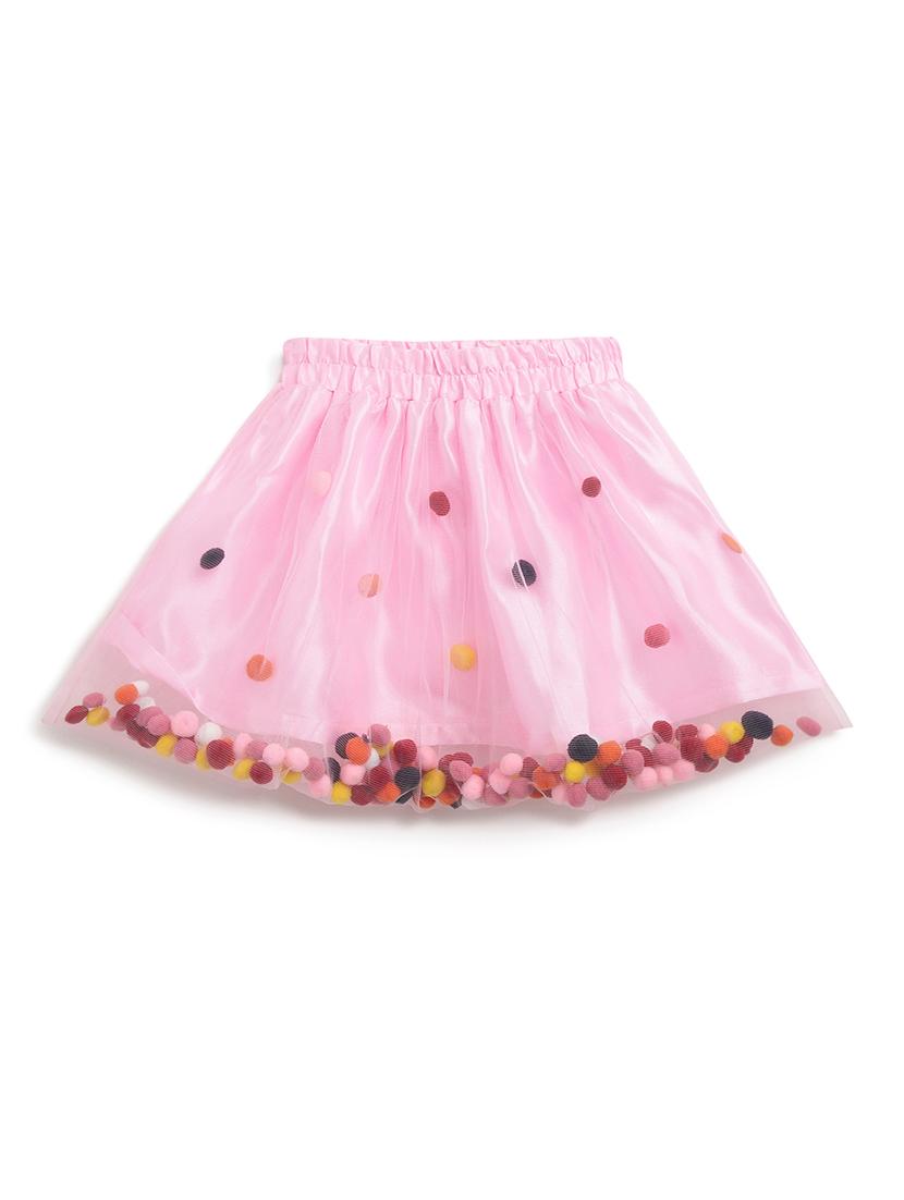 pink net regular skirt - 17463581 -  Zoom Image - 0