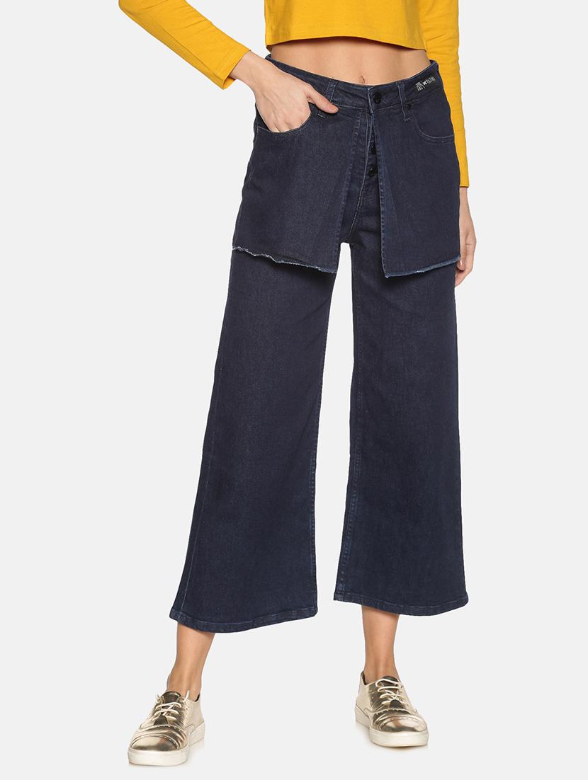 women's plain wide leg jeans - 17465188 -  Zoom Image - 0