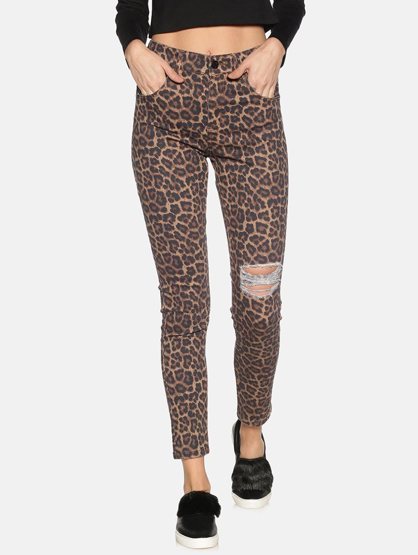 women's printed slim fit jeans - 17465189 -  Zoom Image - 0