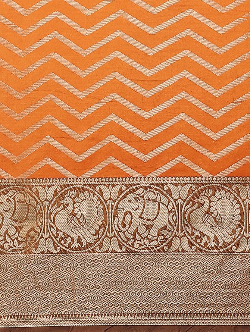 women's banarasi saree with blouse - 17465491 - Standard Image - 3