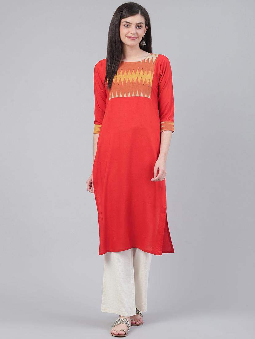 women's straight kurta - 17465804 - Zoom Image - 0