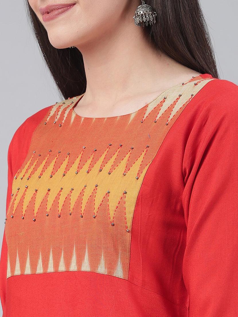 women's straight kurta - 17465804 - Standard Image - 3