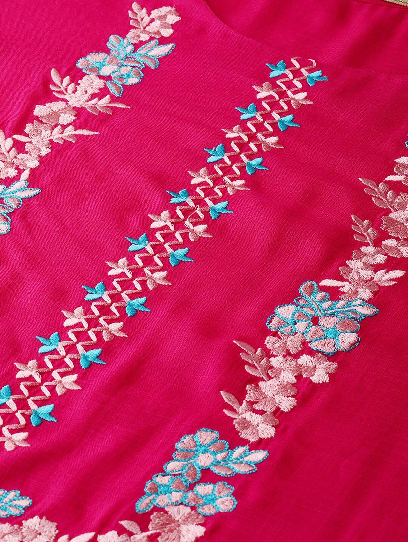 embroidered straight kurta - 17465821 - Standard Image - 3