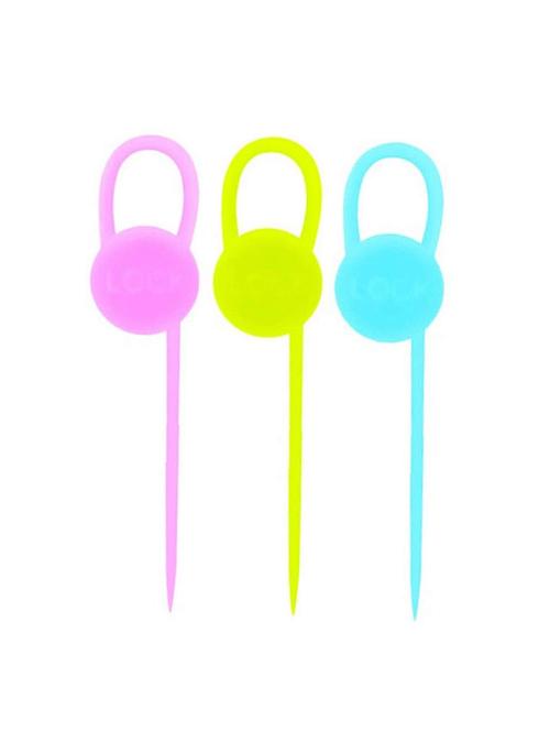 h'ent silicone cable lock seal storage ties kitchen tool pack of 1(set 3) - 17466528 -  Standard Image - 0
