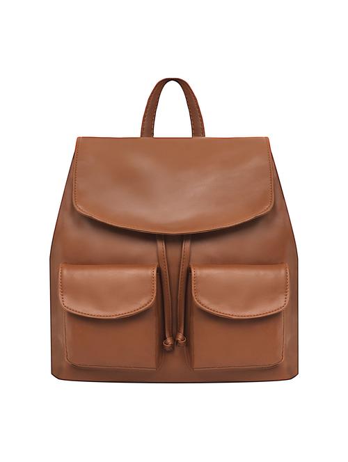 nude leatherette (pu) regular backpack - 17466679 -  Standard Image - 0