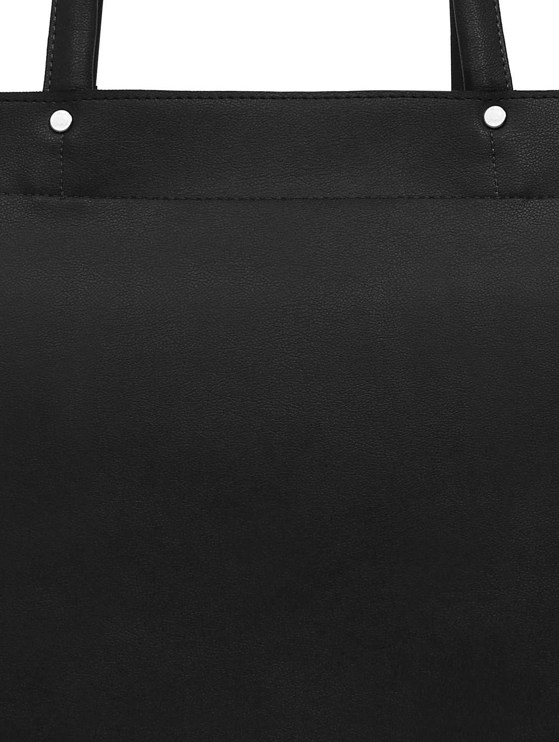 black leatherette (pu) handbag - 17466733 -  Standard Image - 3