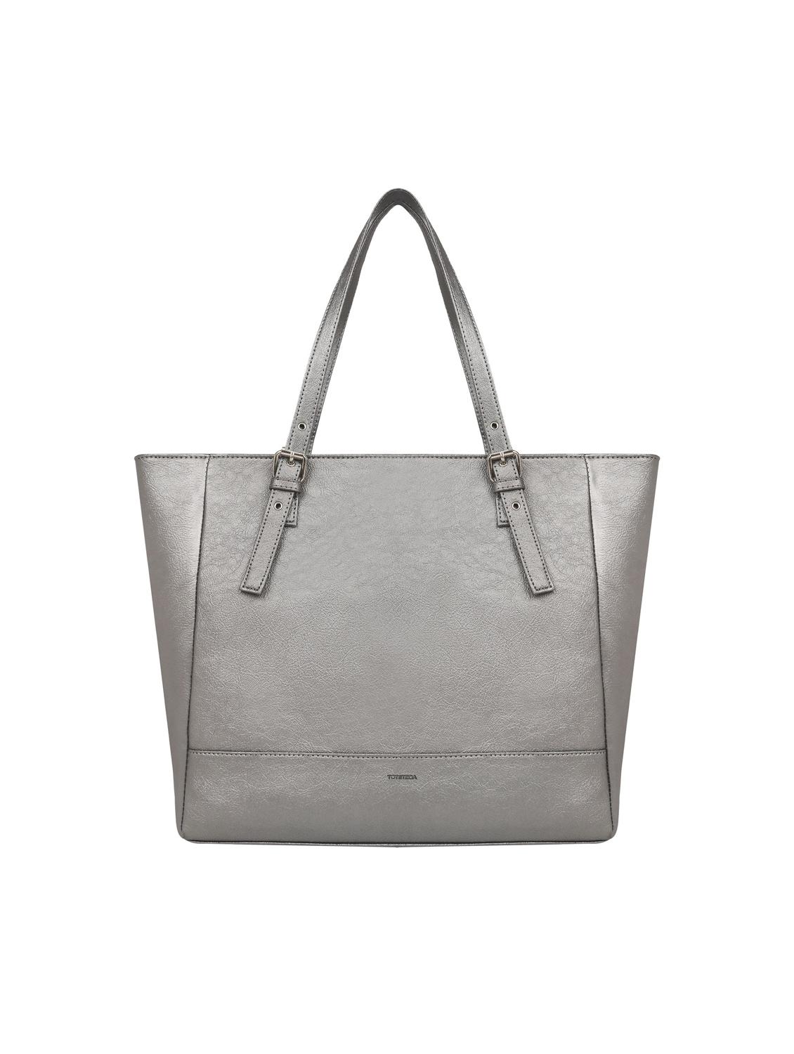 silver leatherette (pu) handbag - 17466739 -  Zoom Image - 0