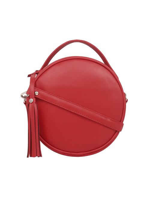 red leatherette (pu) sling bag - 17466766 - Standard Image - 0