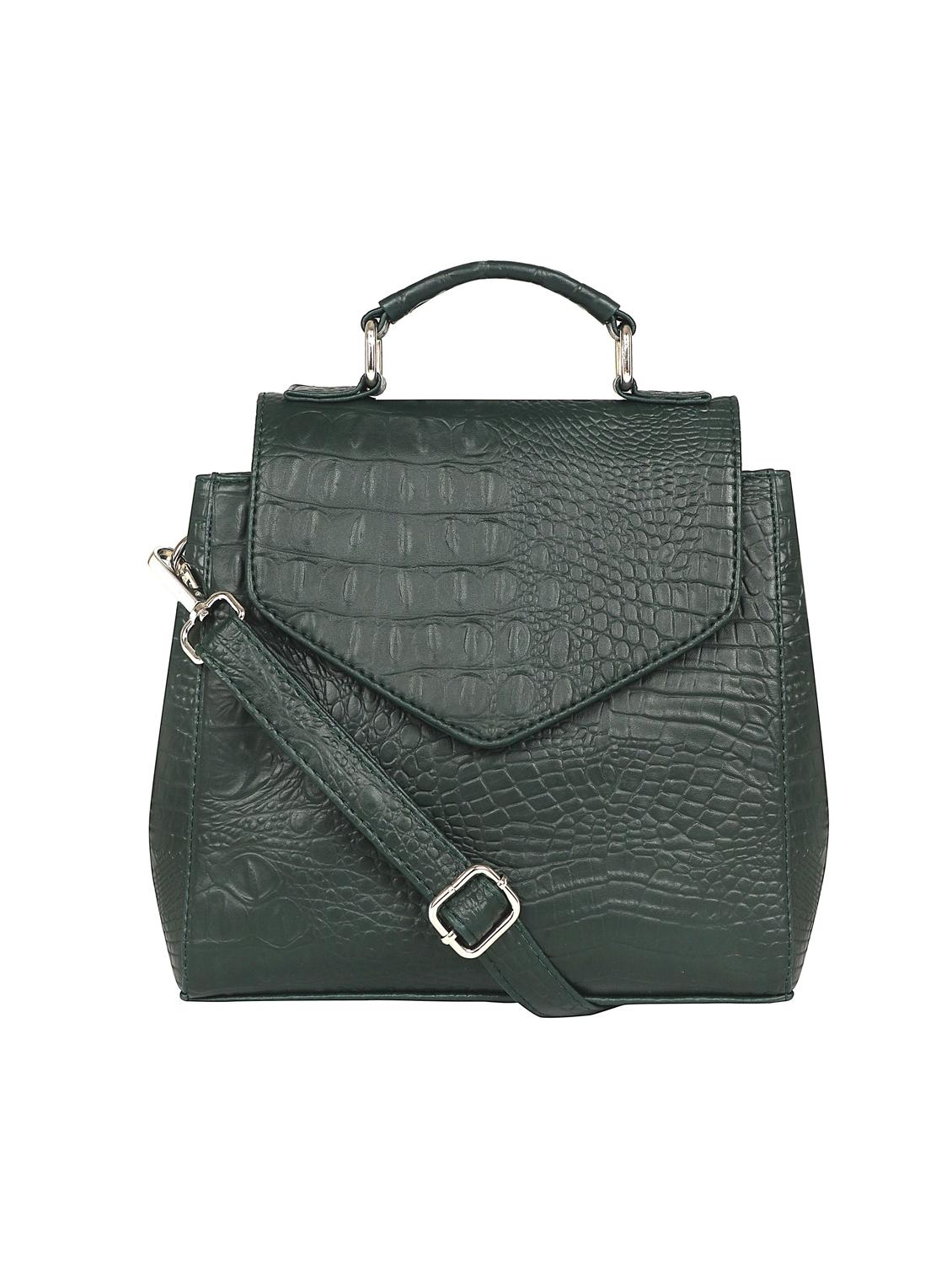 green leatherette (pu) sling bag - 17466776 -  Zoom Image - 0