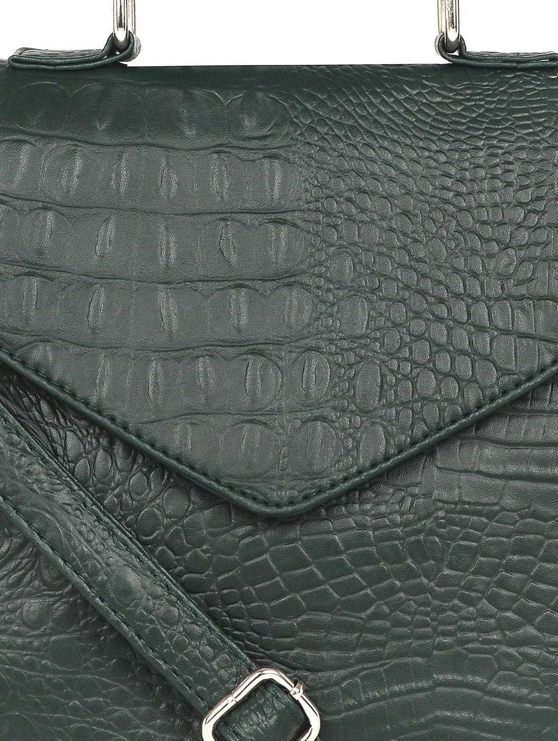 green leatherette (pu) sling bag - 17466776 - Standard Image - 3