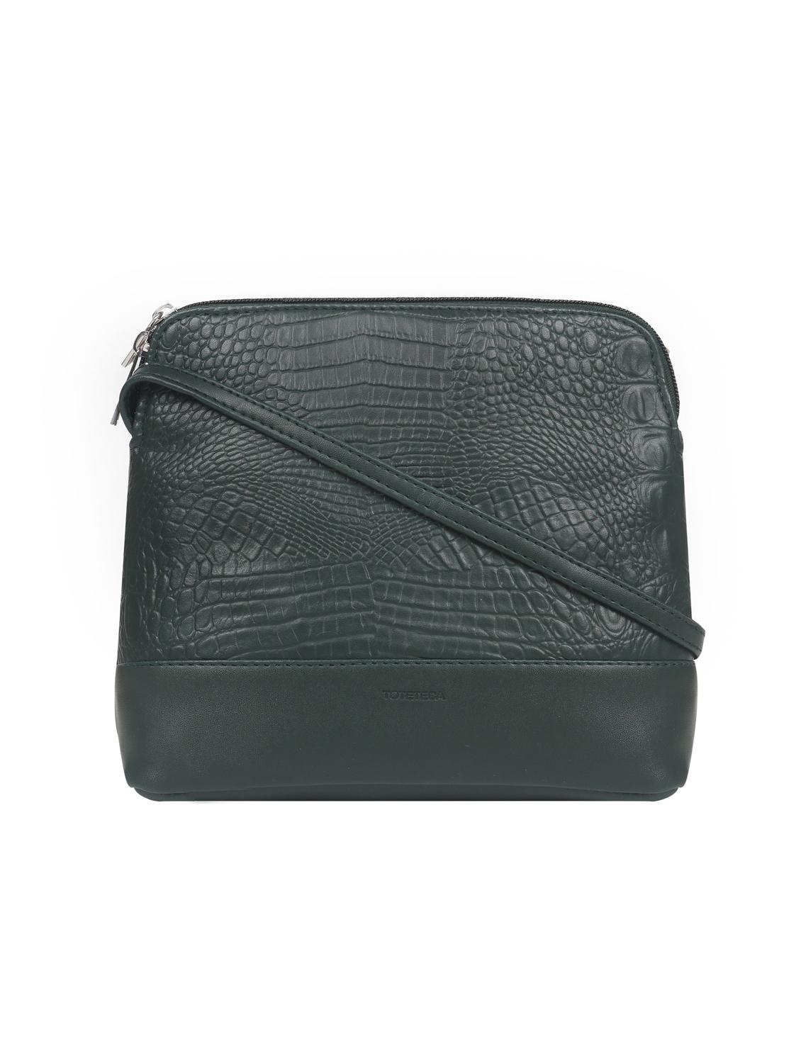 green leatherette (pu) sling bag - 17466784 -  Zoom Image - 0