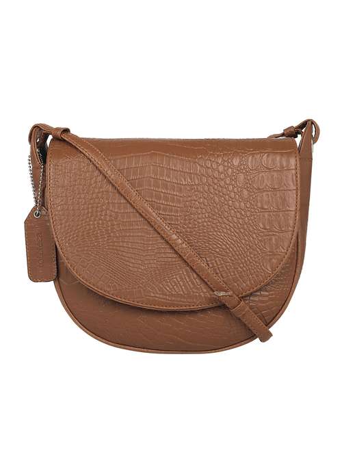 nude leatherette (pu) sling bag - 17466790 - Standard Image - 0