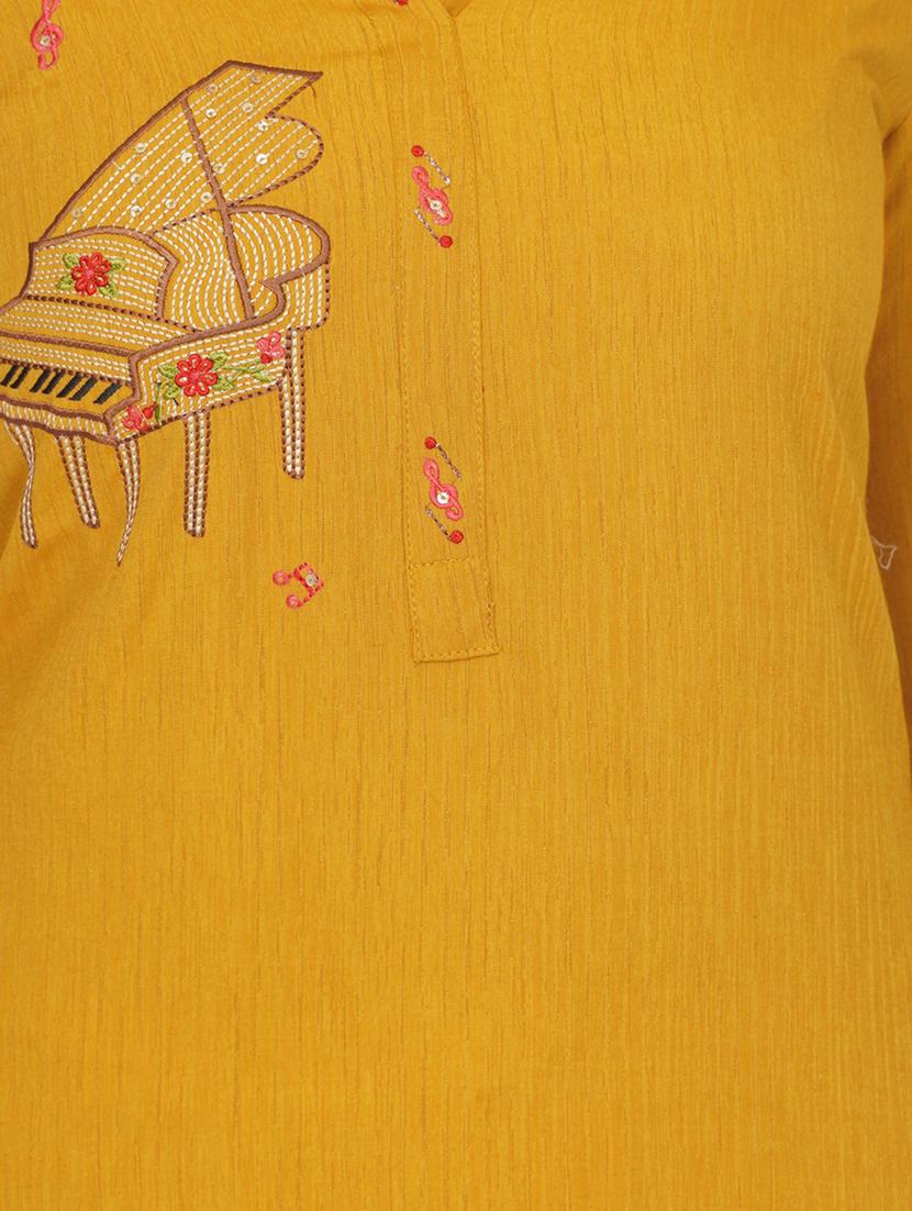 embroidered straight kurta - 17466958 - Standard Image - 3