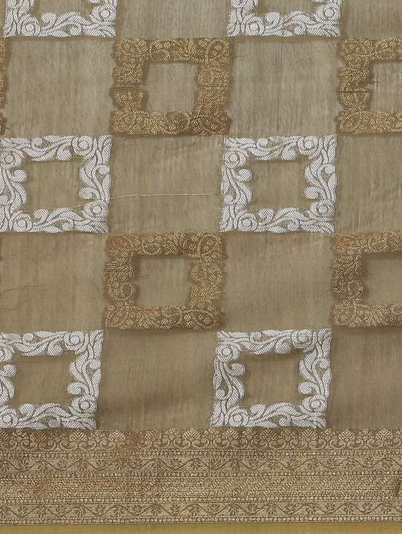 self design woven saree with blouse - 17468994 -  Standard Image - 3