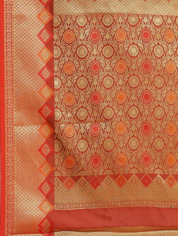 women's banarasi saree with blouse - 17469000 - Standard Image - 3