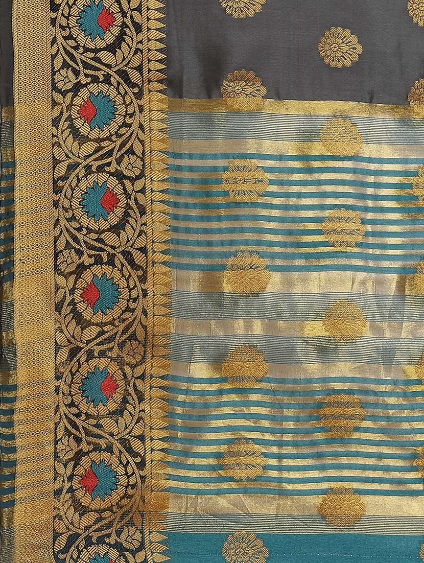 women's banarasi saree with blouse - 17469013 -  Standard Image - 3