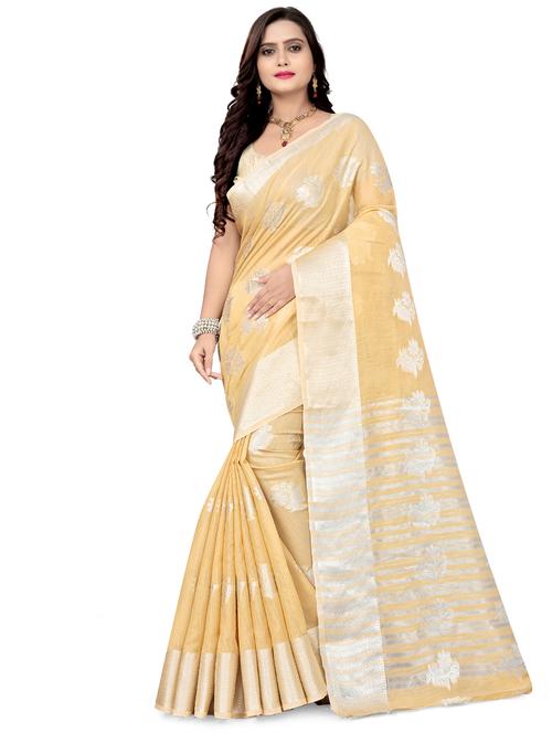 women floral bordered saree with blouse - 17470784 -  Standard Image - 0