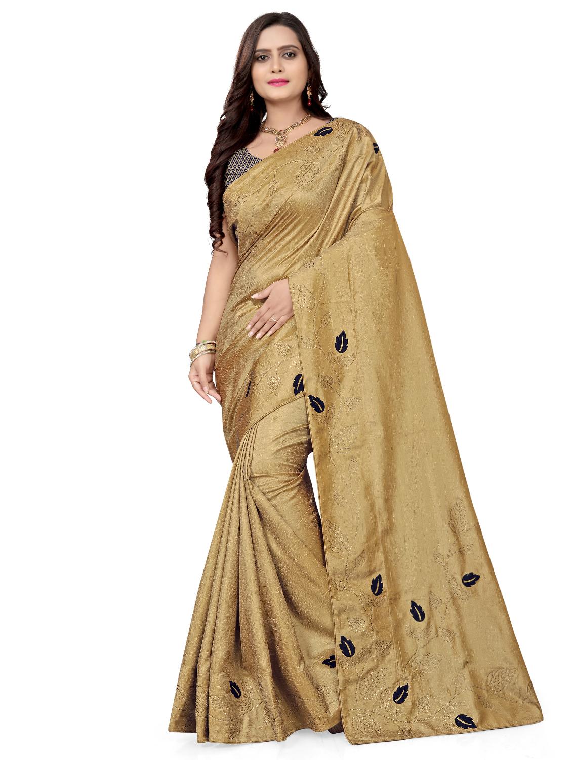 women's embellished saree with blouse - 17470790 - Zoom Image - 0