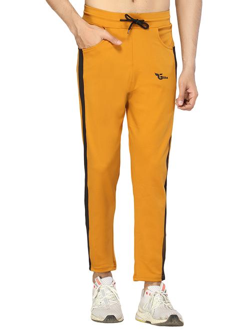 mustard side striped full length track pant - 17470800 -  Standard Image - 0