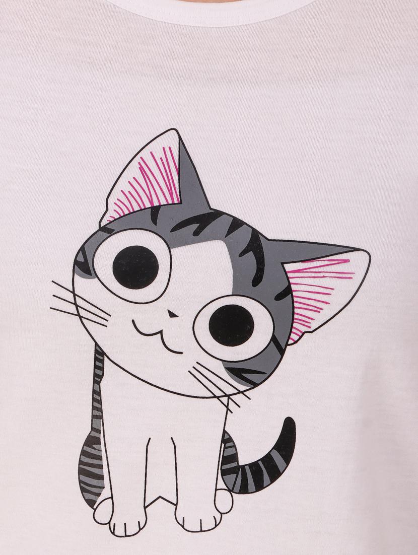 round neck quirky tee - 17471207 - Standard Image - 5
